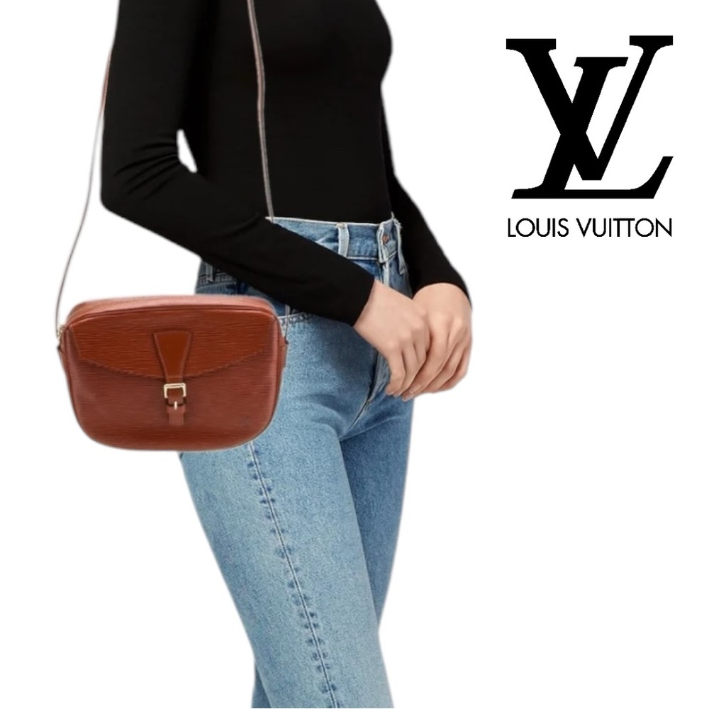 Louis Vuitton Authentic Brown Epi Leather Jeune Cross Body Bag